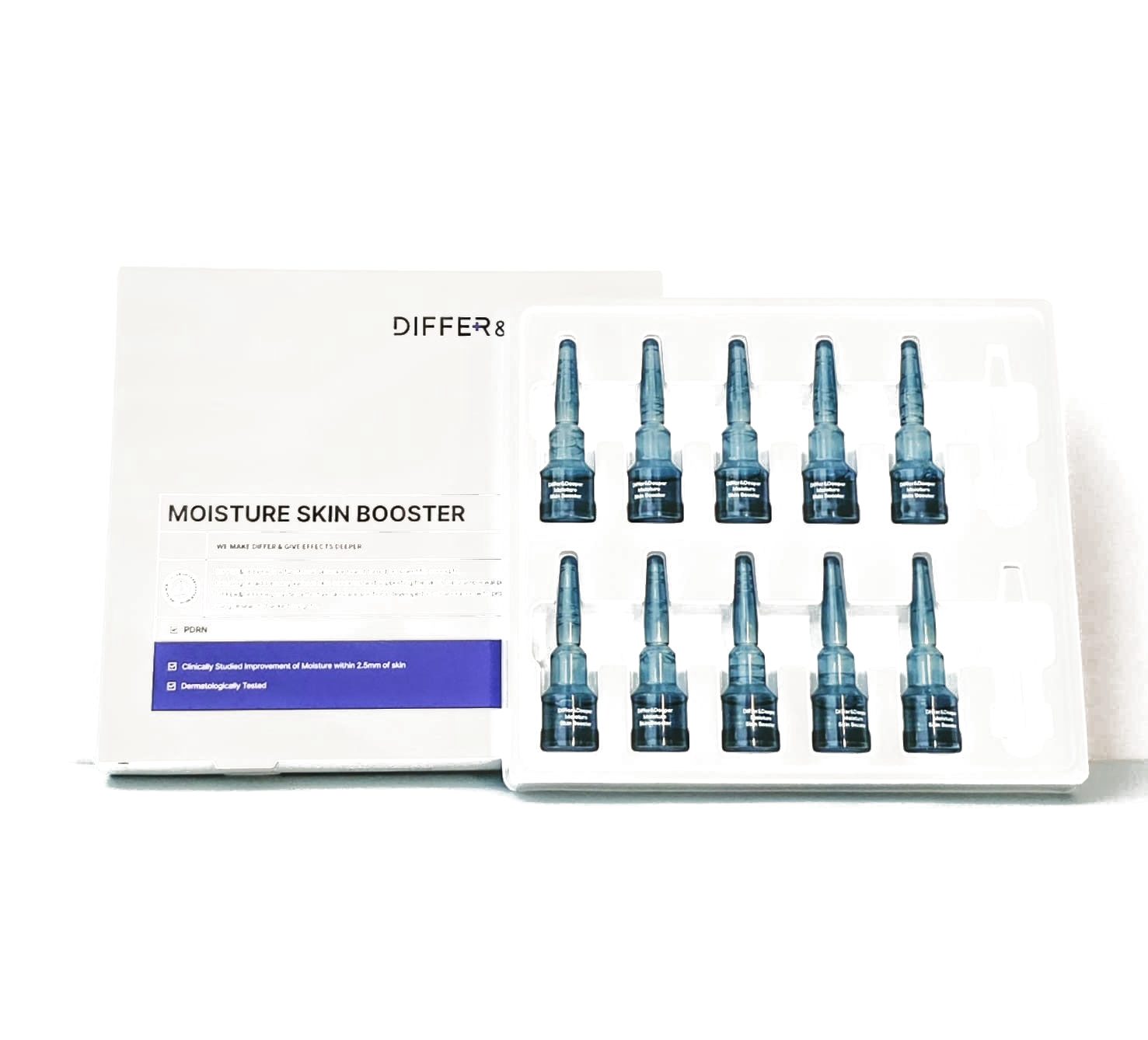 Moisture & Revital Skin Booster — box and 10 vials